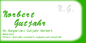 norbert gutjahr business card